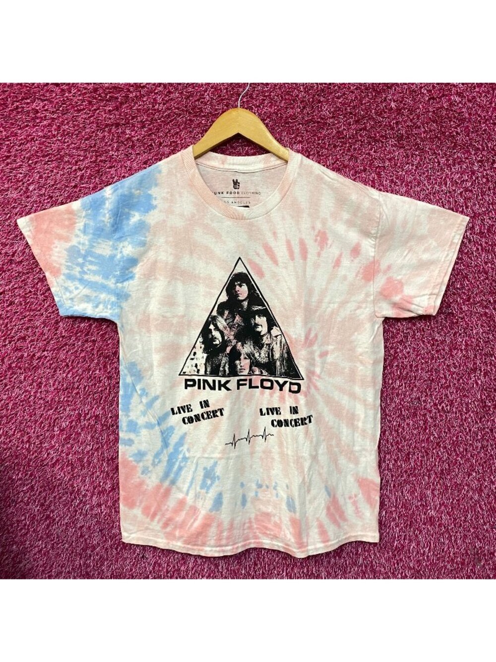 Pink Floyd Live In Concert Tie Dye T-Shirt Medium
